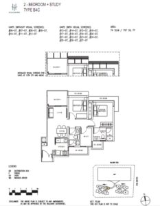 HillHaven- Floor-Plan-2+S-Type-B4C