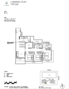 HillHaven- Floor-Plan-3+S-Type-C3D